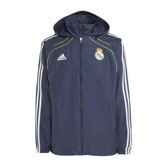 Night Navy - Front - Adidas Mens Real Madrid CF Windbreaker