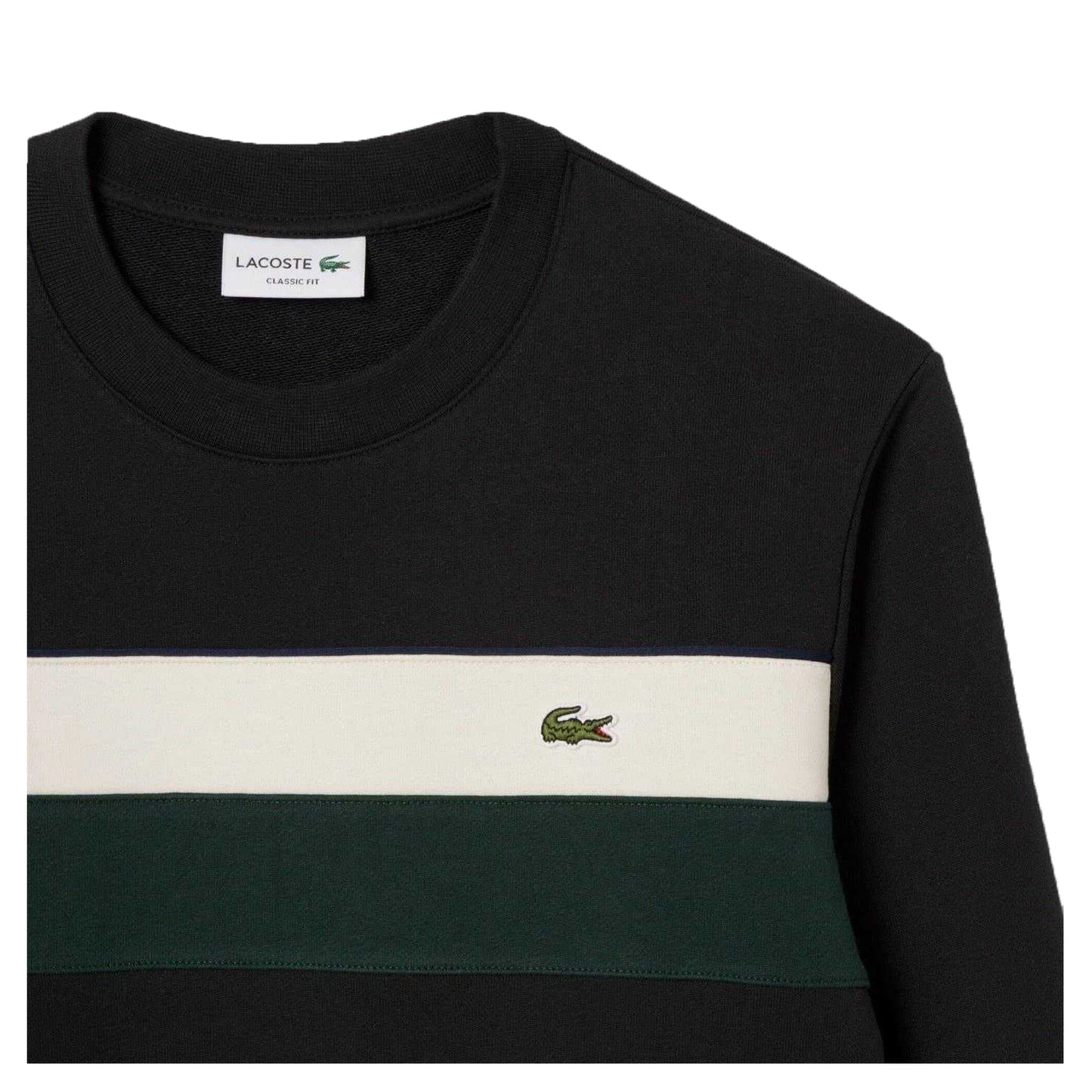 Black - Back - Lacoste Mens Colour Block Sweatshirt