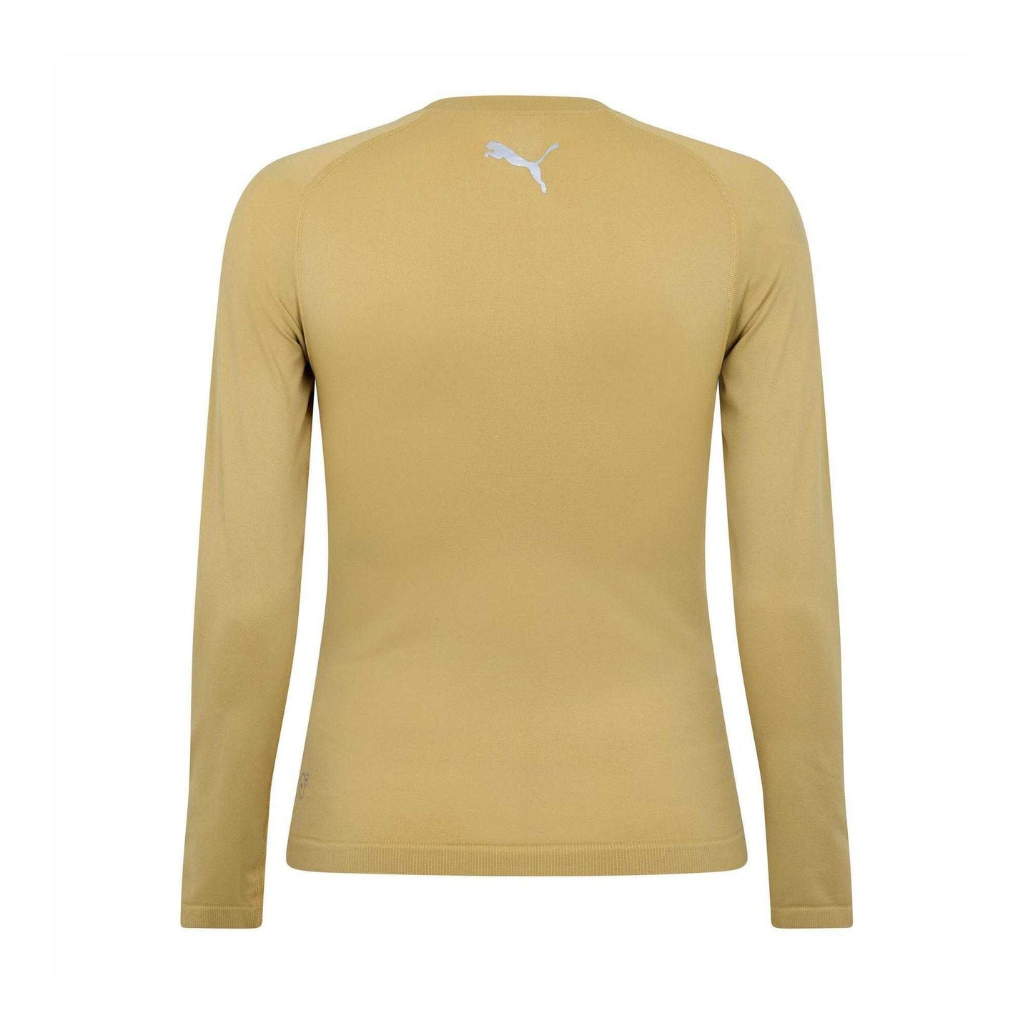 Gold - Back - Puma Mens Performance Back Print Round Neck Athletic T-Shirt