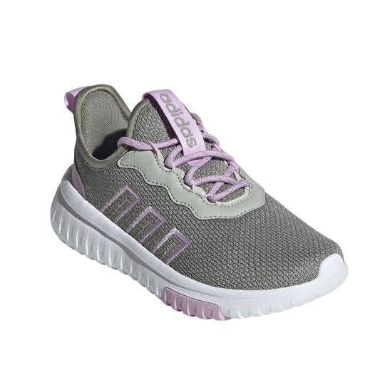 Grey-Lilac - Front - Adidas Childrens-Kids Kaptir 4.0 Trainers