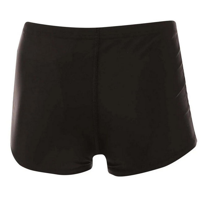 Black-Green - Back - Speedo Boys Medley Logo Swim Shorts