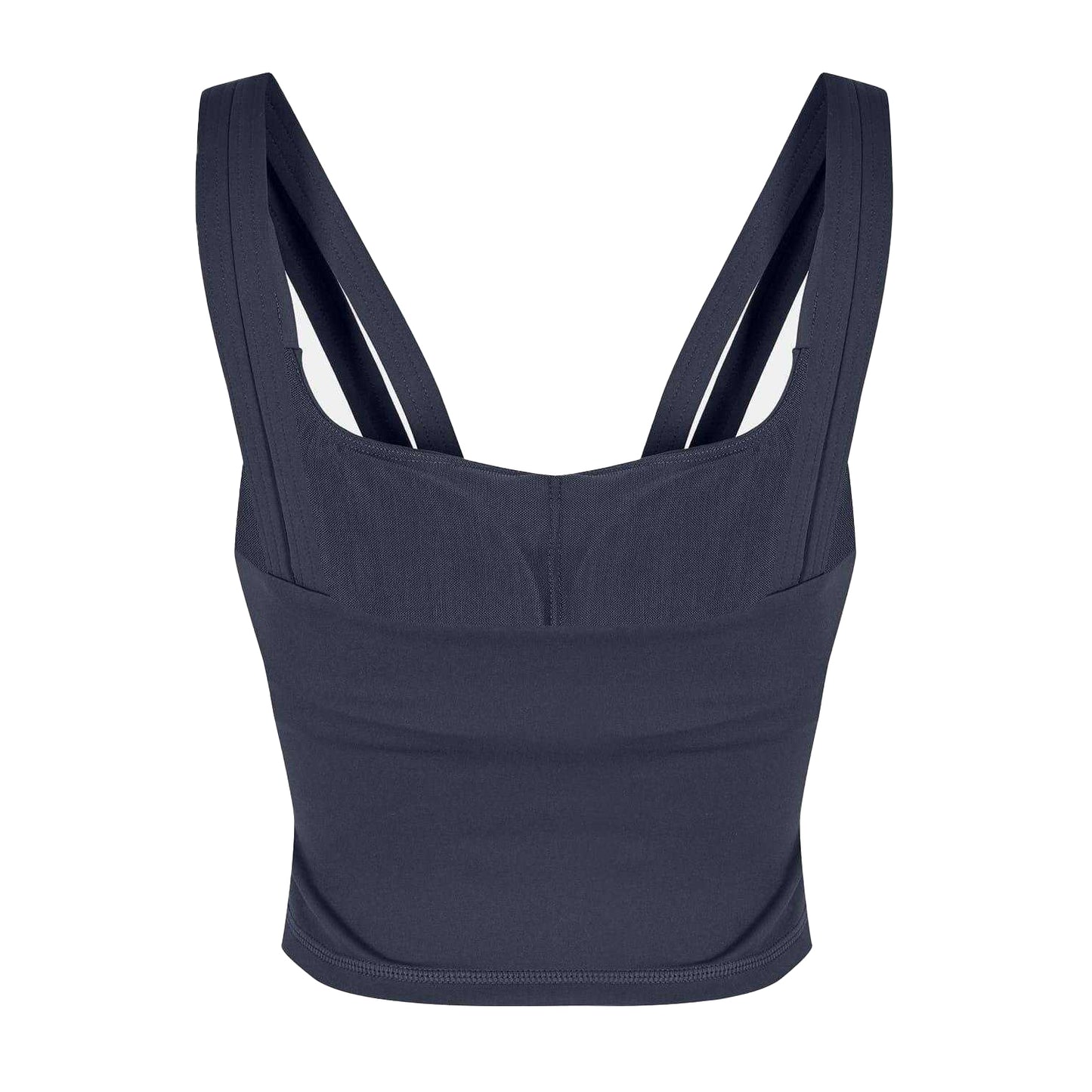 Black - Back - USA Womens-Ladies Square Neck Vest Top