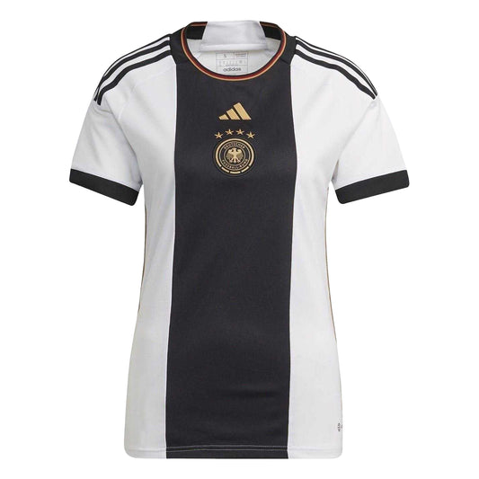 White - Front - Adidas Womens-Ladies AFC 2022 Germany Crew Neck T-Shirt