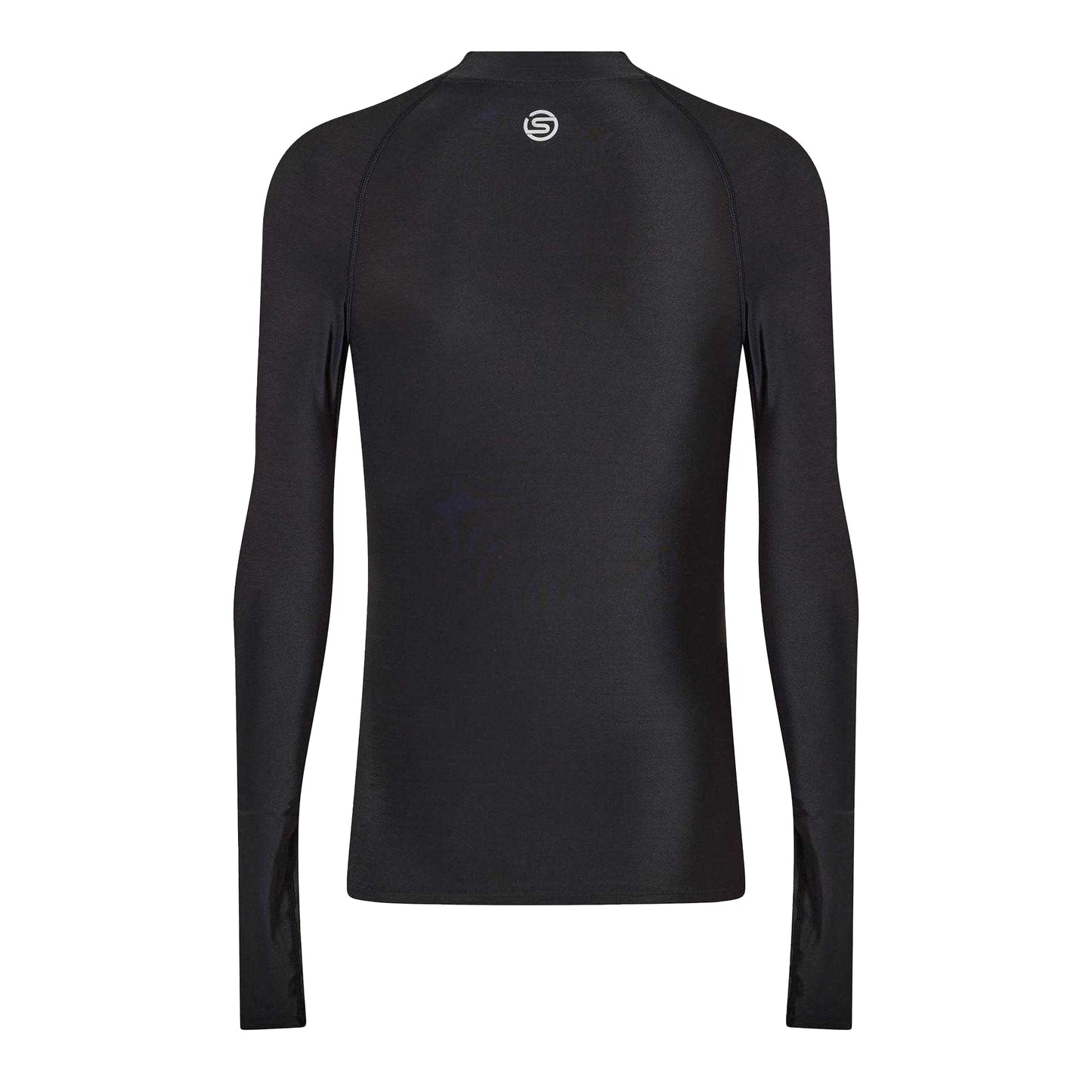 Black - Back - Skins Mens DNAmic Force Thermal Base Layer Top