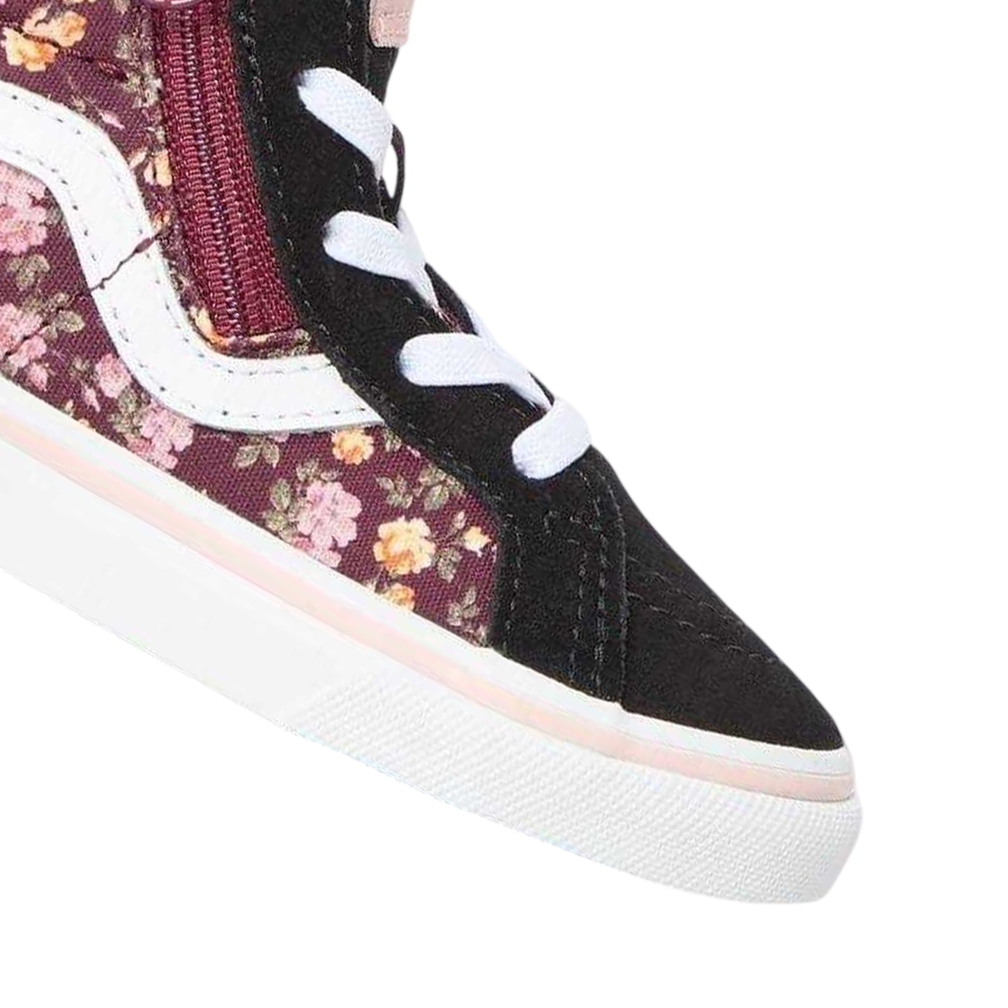 Black - Back - Vans Toddler Sk8 Hi Reissue Floral High Top Trainers