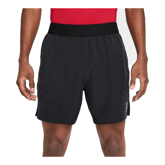 Black-White - Front - Nike Mens Advantage Lightweight Regular Shorts