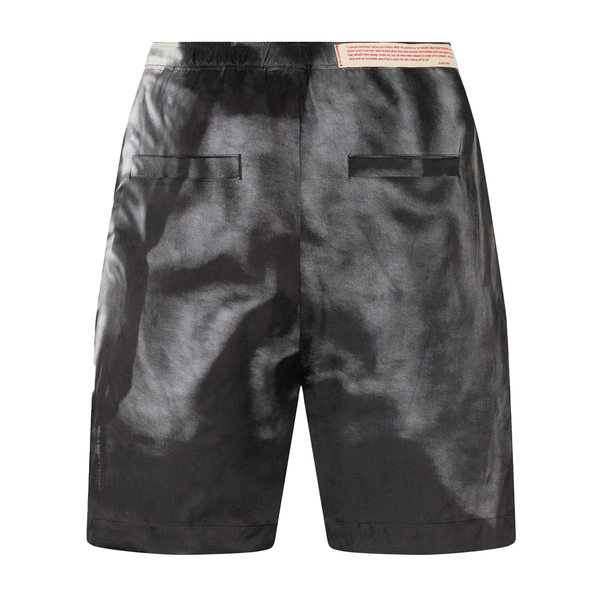 Black - Back - Diesel Unisex Adult Graphic Print Regular Casual Shorts