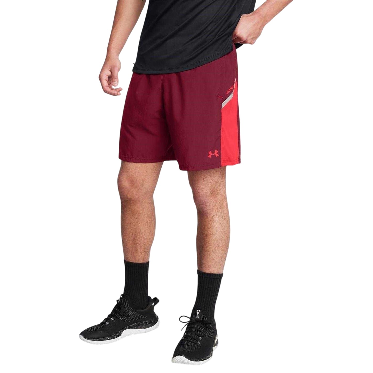 Red - Lifestyle - Under Armour Mens Woven Cargo Shorts