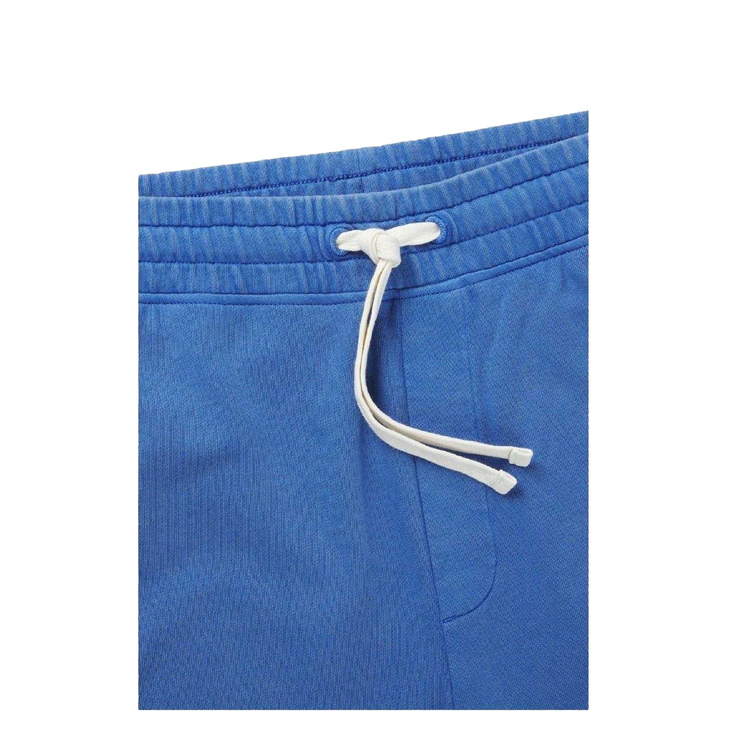 Medium Blue - Side - Hugo Mens Washed Elasticated Waist Relaxed Fit Sweat Shorts