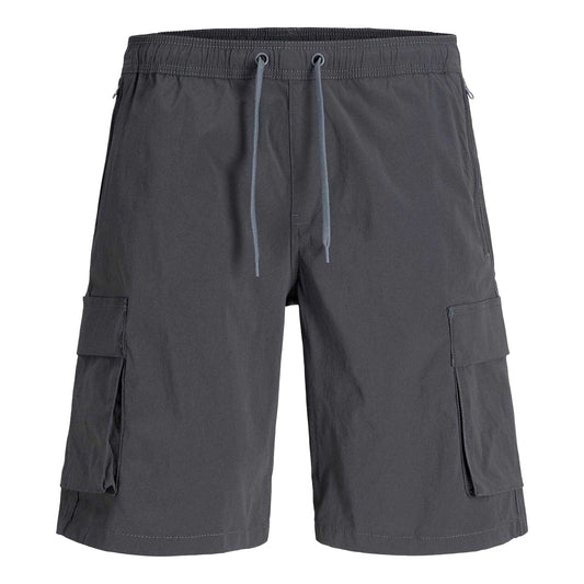 Asphalt - Front - Jack And Jones Mens Technical Cargo Shorts