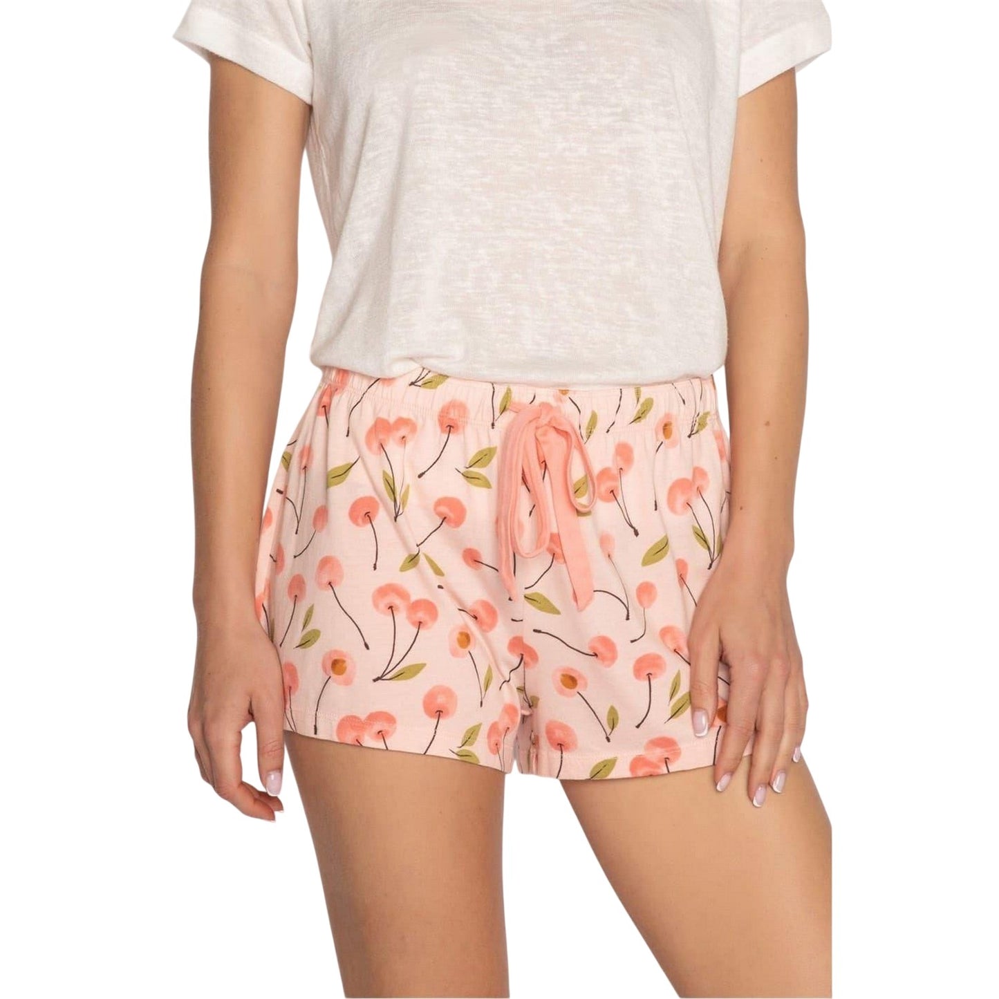 Pink - Lifestyle - PJ Salvage Womens-Ladies Jersey Relaxed Fit Lounge Shorts