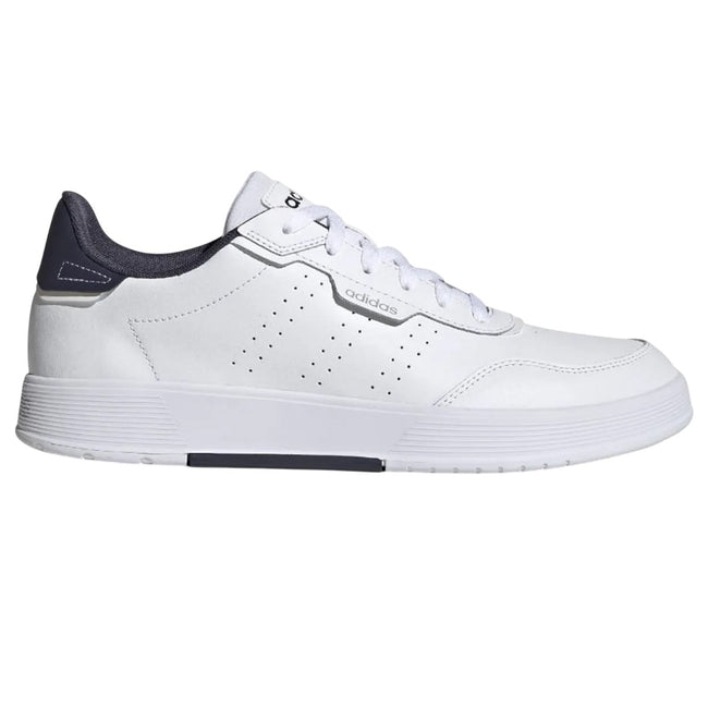 White-Navy - Lifestyle - Adidas Mens Courtphase Leather Court Trainers