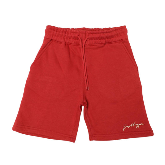 Rust - Front - Hype Childrens-Kids Essential Sweat Shorts