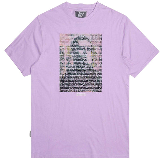 Lavender Purple - Front - Oasis Unisex Adult Wonderwall Portrait Regular T-Shirt