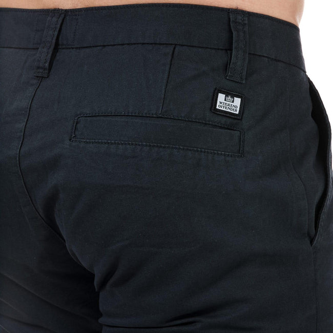 Navy - Lifestyle - Weekend Offender Mens Dillenger Cotton Twill Shorts