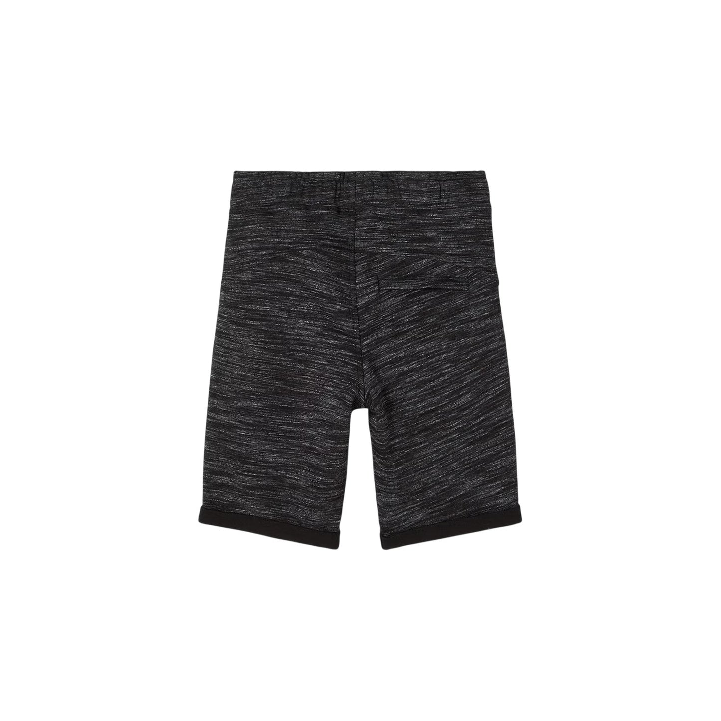 Black - Back - Bermuda Boys Name It Heathered Sweat Shorts