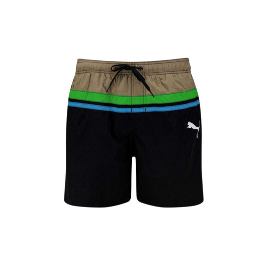 Beige-Navy - Front - Puma Mens Heritage Swim Shorts