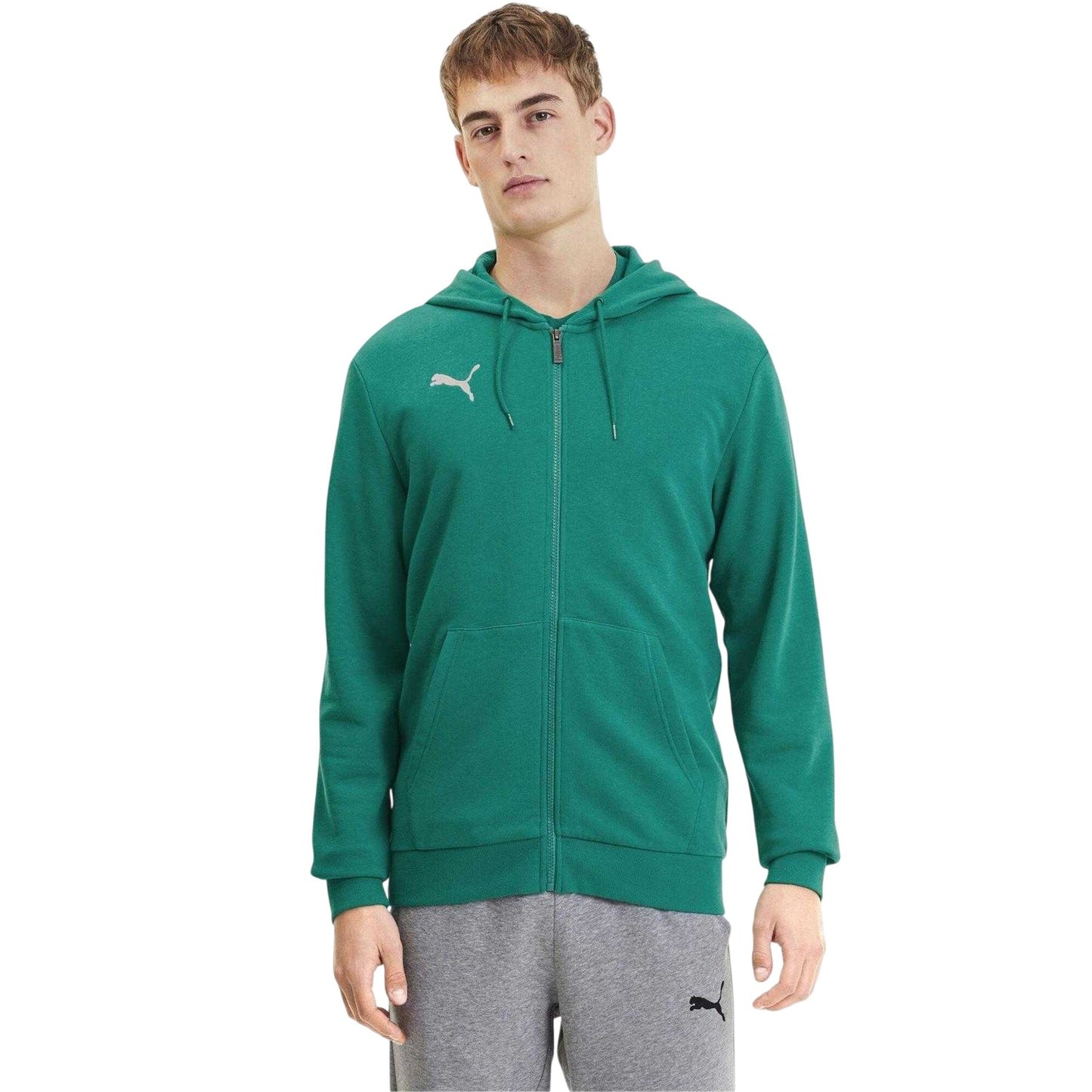 Pepper Green - Lifestyle - Puma Mens TeamGoal 23 Casuals Full Zip Hoodie