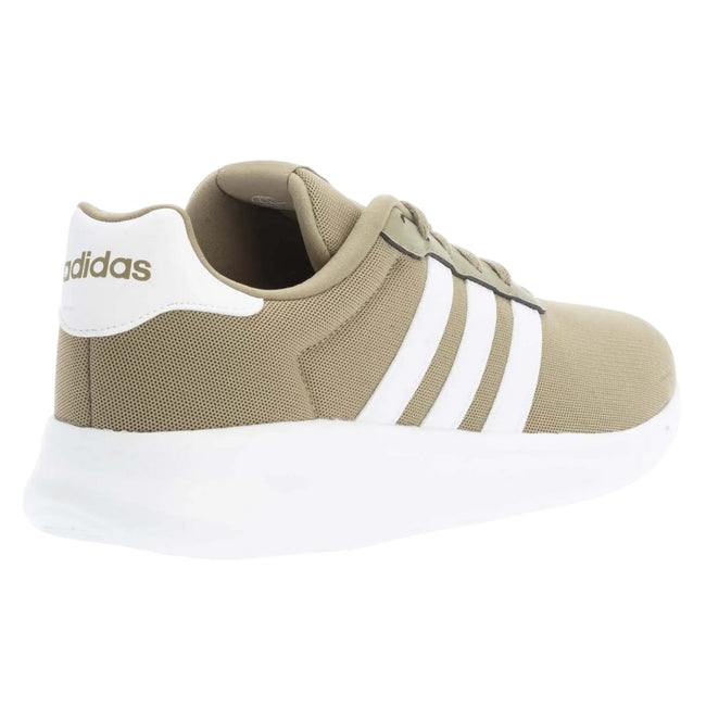 Green-White - Pack Shot - Adidas Mens Lite Racer 3.0 Suede Trainers