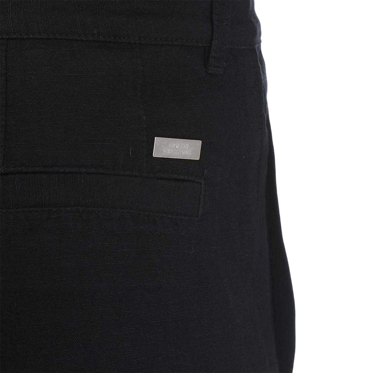 Navy - Side - Armani Exchange Mens Regular Shorts