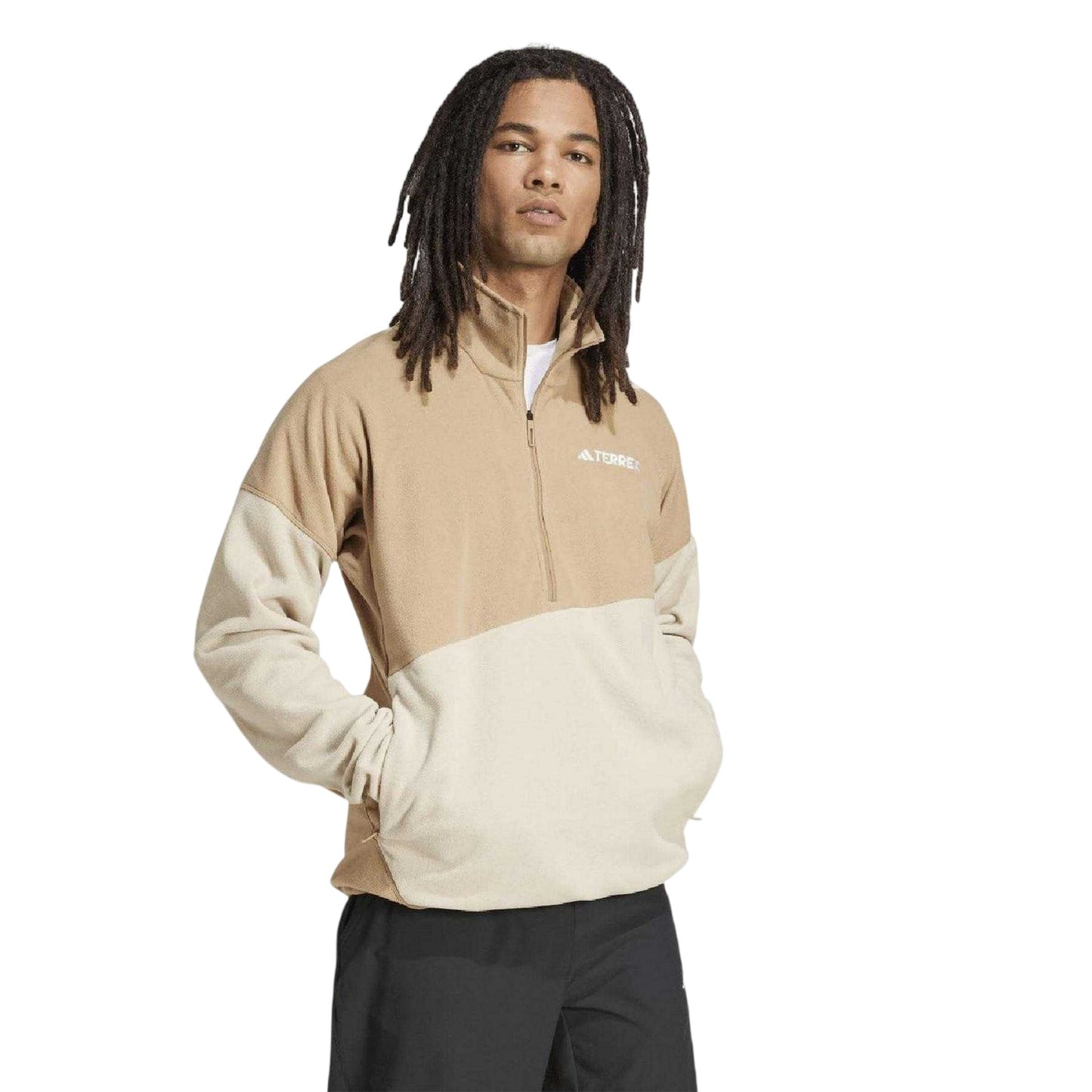 Brown - Side - Adidas Mens Terrex Anorak