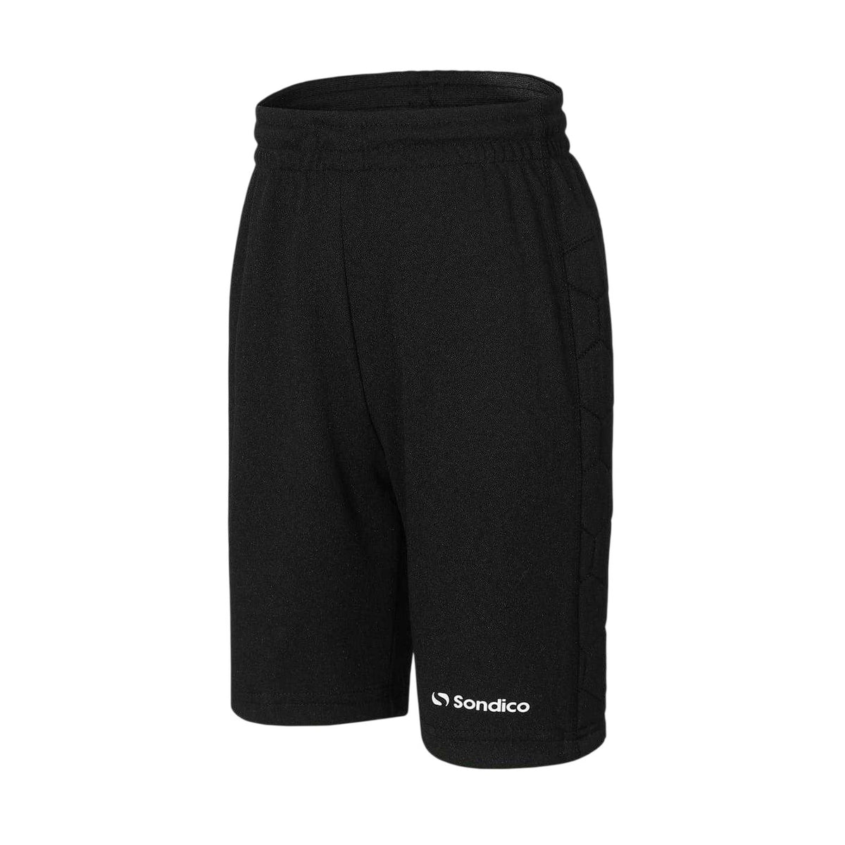 Black - Side - Sondico Childrens-Kids Polyester Goalkeeper Shorts