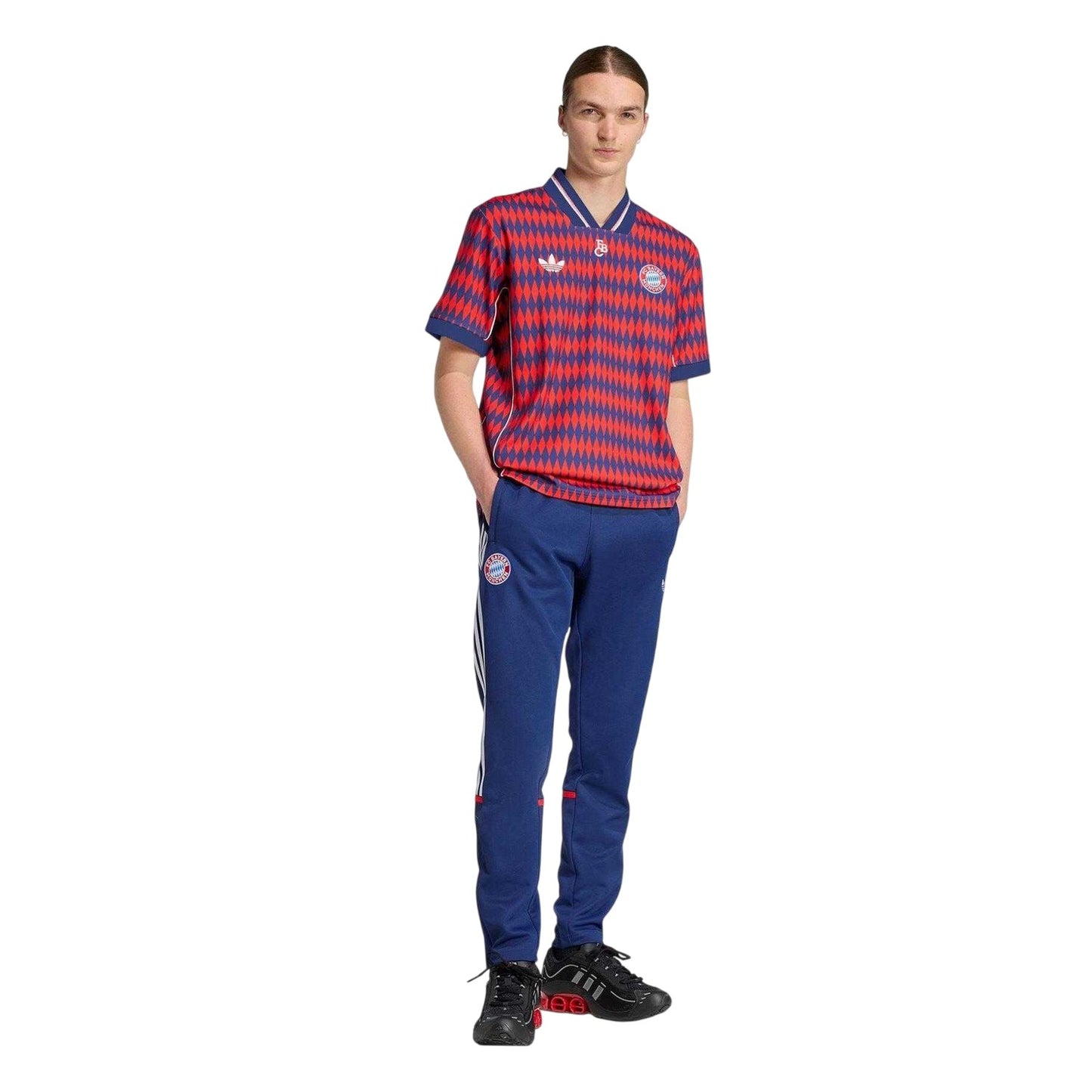 Red-Blue - Side - FC Bayern Munich Mens LFSTLR 25-26 Adidas Loose Fit Football Shirt