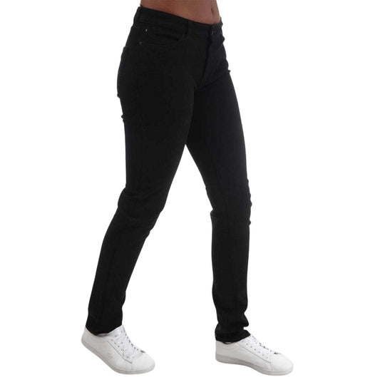 Denim - Front - Emporio Armani Womens-Ladies J18 Denim Skinny Jeans