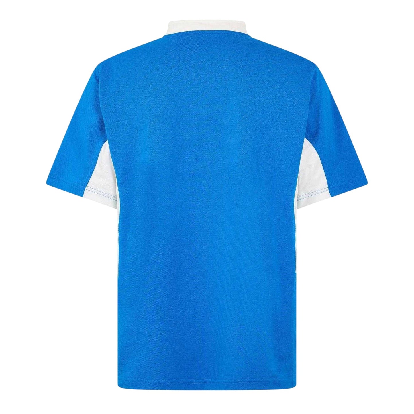 Blue - Back - Puma Mens V Kon Contrast Panel Athletic Rugby Shirt