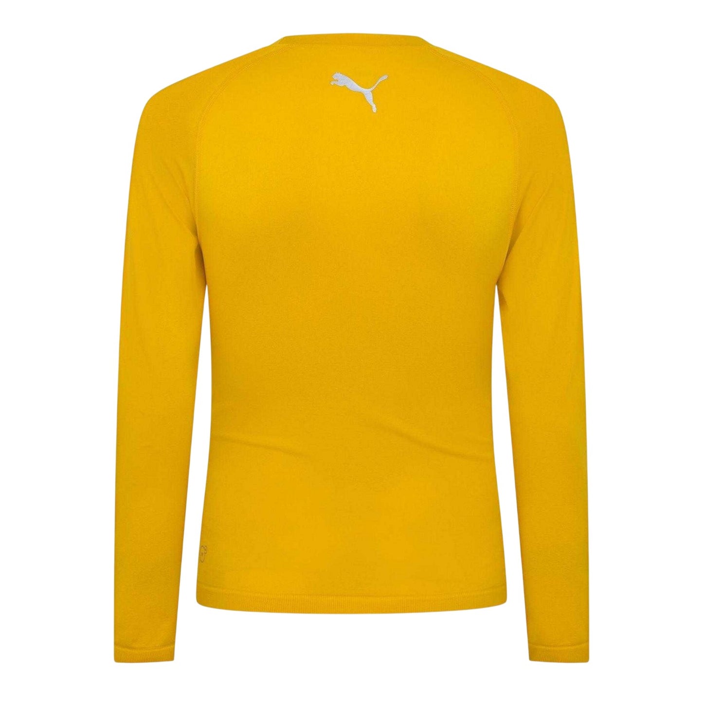 Yellow - Back - Puma Mens Performance Plain Vent Athletic Shirt