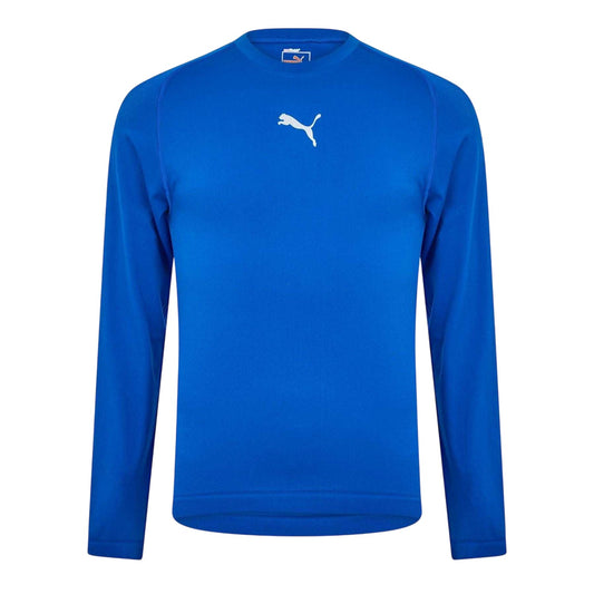 Blue - Front - Puma Mens Performance Plain Vent Athletic Shirt