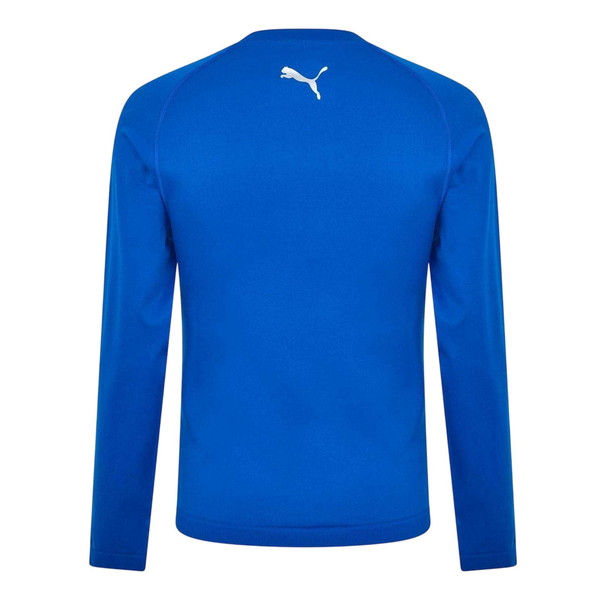 Blue - Back - Puma Mens Performance Plain Vent Athletic Shirt