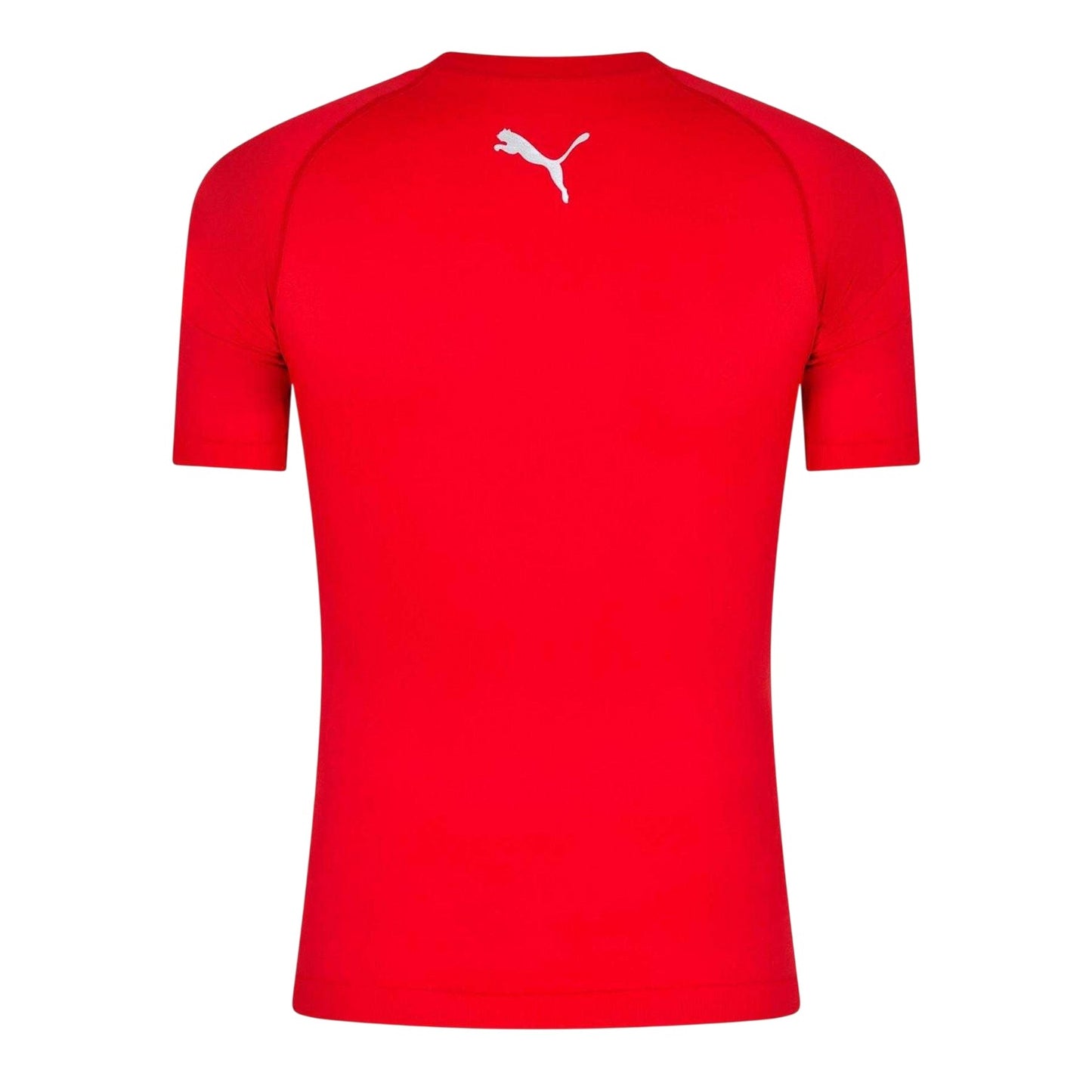 Red - Back - Puma Mens Performance Plain Round Neck Athletic T-Shirt