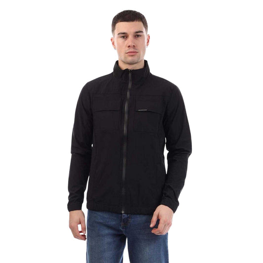 Black - Front - Duck and Cover Mens Chamata Nylon Jacket