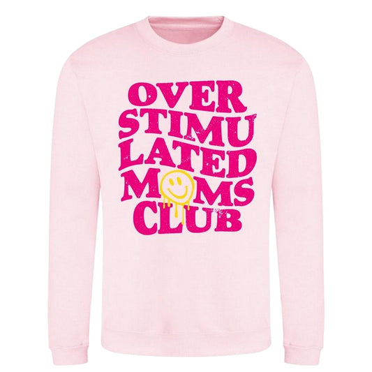 Pink - Front - AWD Womens-Ladies Printed Mothers Day Sweatshirt