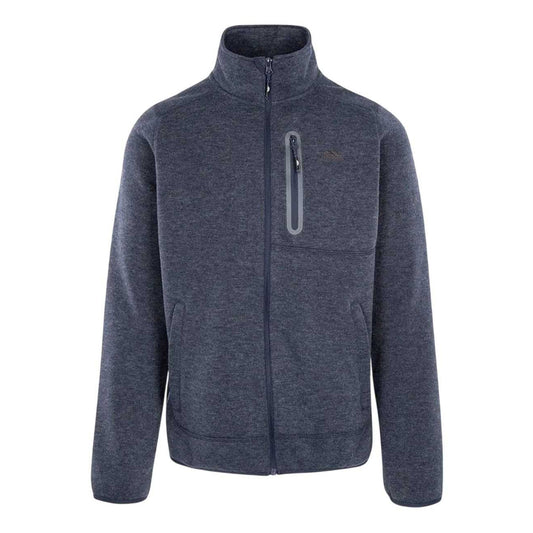 Navy - Front - Trespass Mens Farham Fleece Jacket