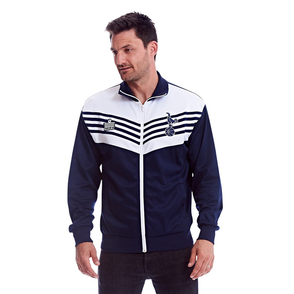 Navy-White - Side - Score Draw Mens 1978 Tottenham Hotspur FC Bomber Jacket