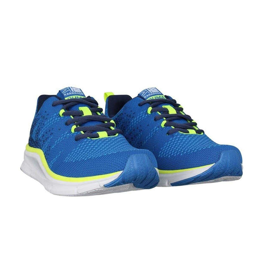 Blue-Lime - Front - Karrimor Boys Duma 6 Speckle Cushioned Trainers