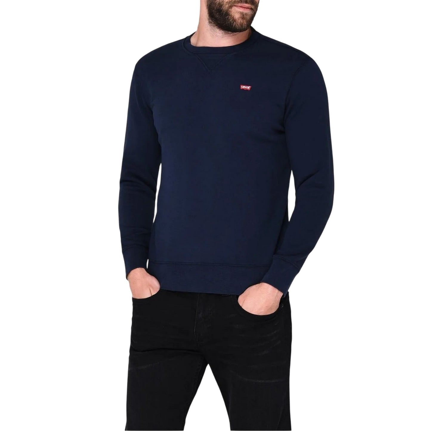 Dress Blue - Lifestyle - Levis Mens Original Crew Neck Sweatshirt