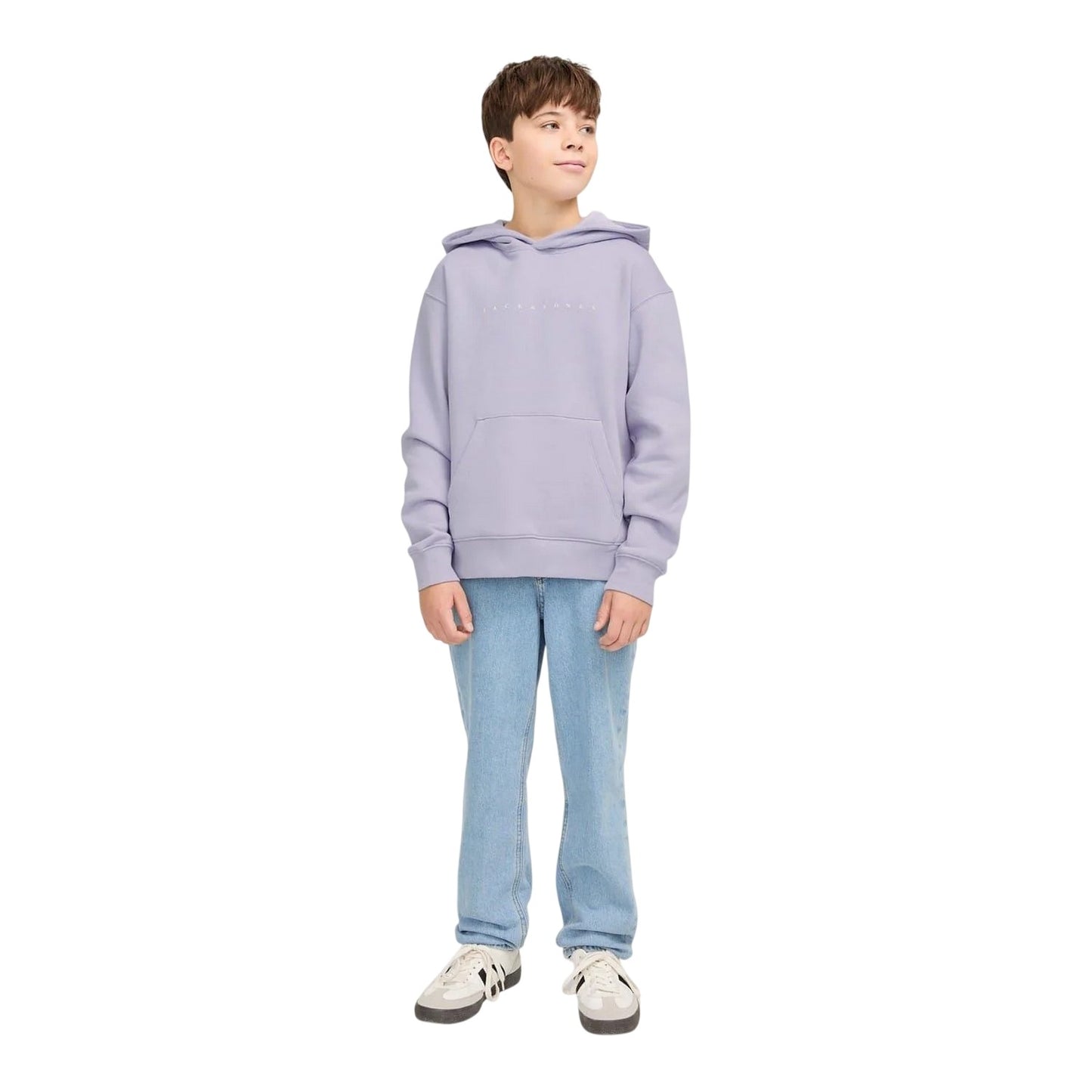 Lavender - Lifestyle - Jack And Jones Childrens-Kids Lettering Stars Hoodie