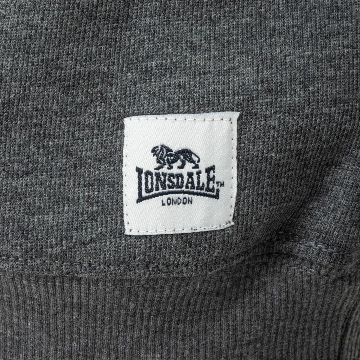 Dark Grey Marl - Lifestyle - Lonsdale Mens Crew Neck Regular Long-Sleeved Sweatshirt