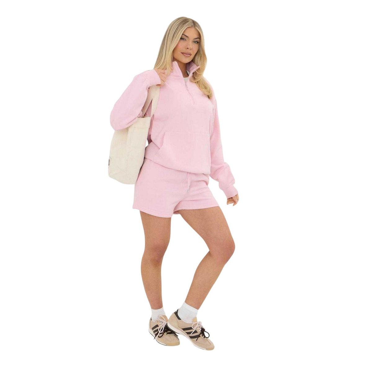 Pink - Pack Shot - I Saw It First Womens-Ladies Fleece Relaxed Fit Sweatshirt