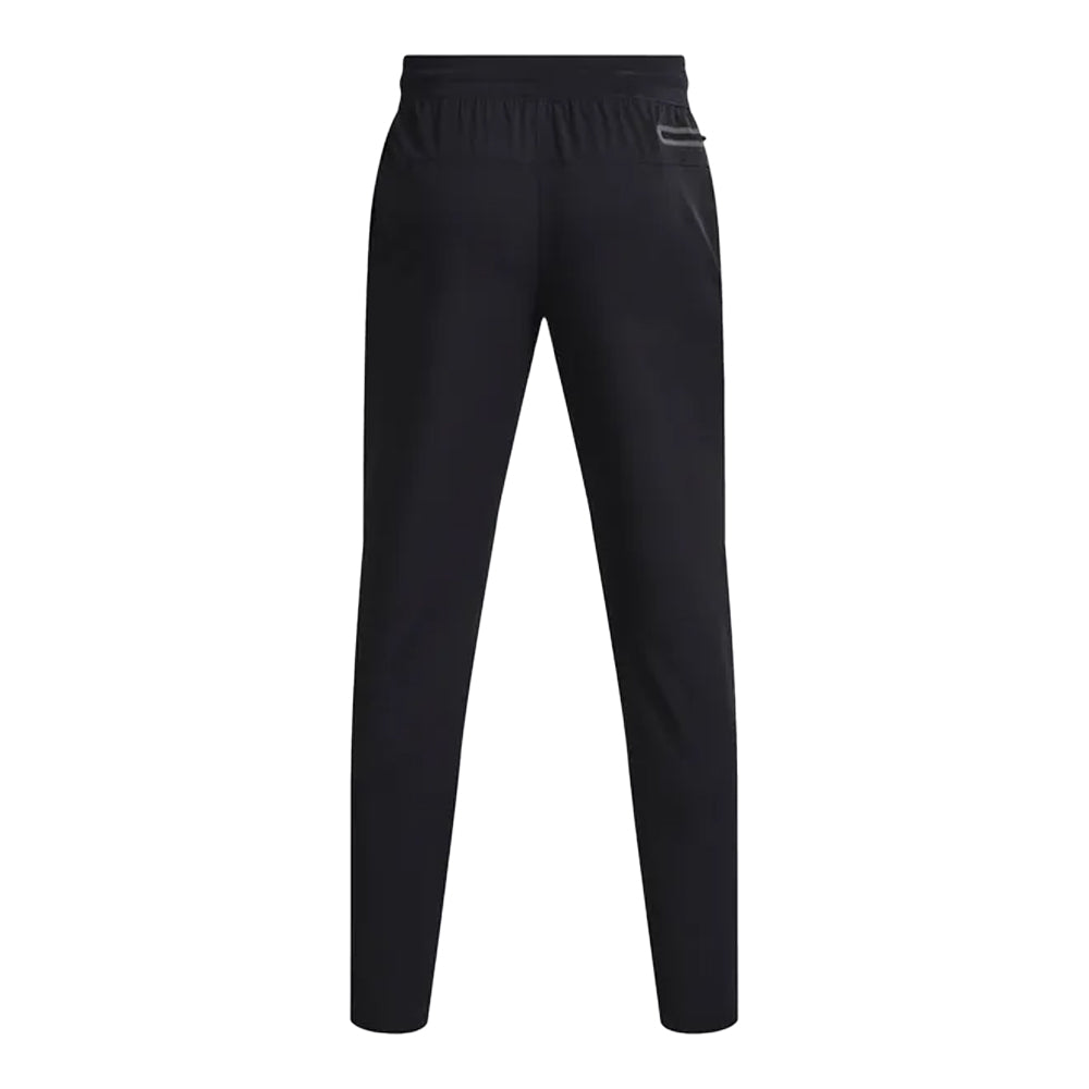 Black - Back - Under Armour Mens Sportstyle Elite Tapered Warm Up Jogging Bottoms