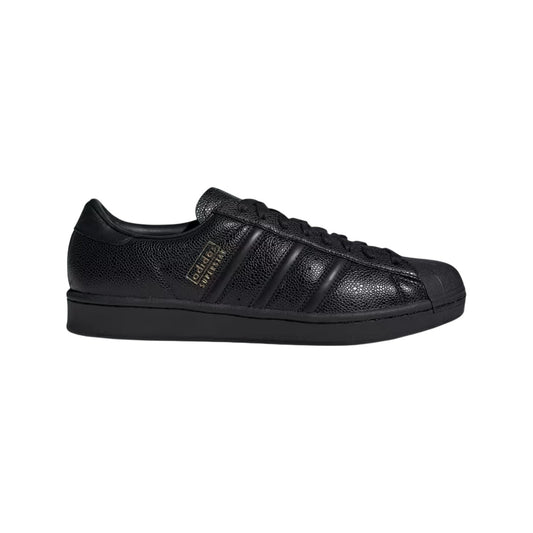 Black - Front - Adidas Mens Superstar V Woven Trainers