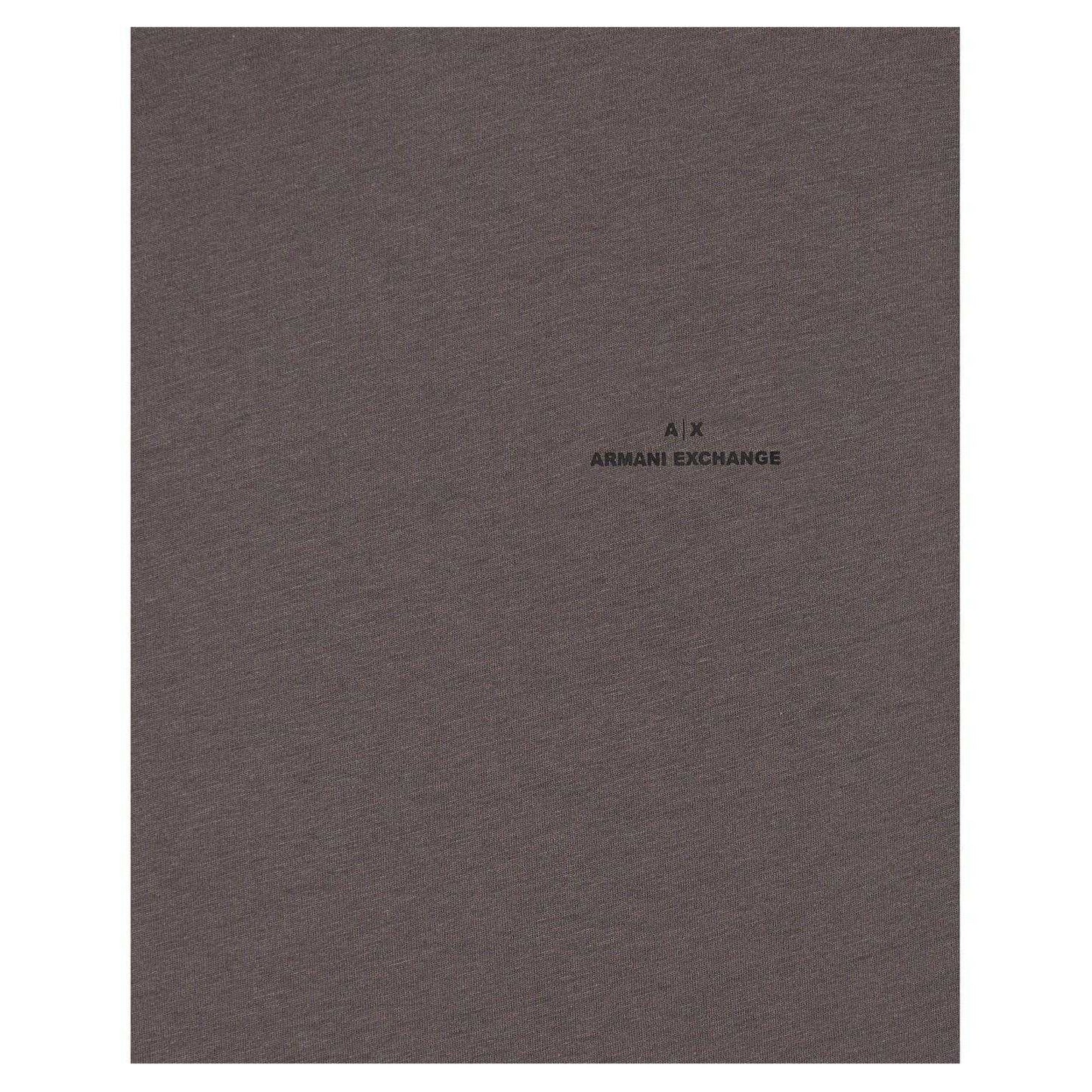 Gull Grey - Side - Armani Exchange Mens Logo Embossed Regular T-Shirt