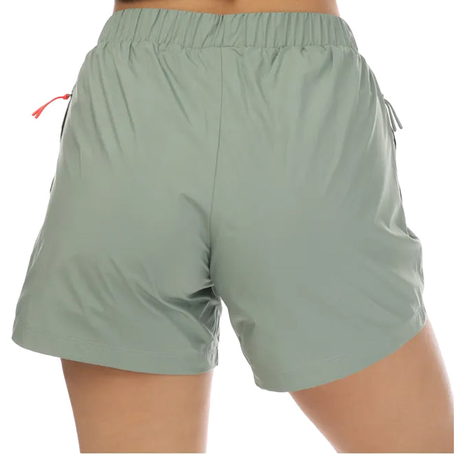 Green - Back - Adidas Womens-Ladies City Escape Shorts
