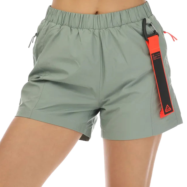 Green - Front - Adidas Womens-Ladies City Escape Shorts