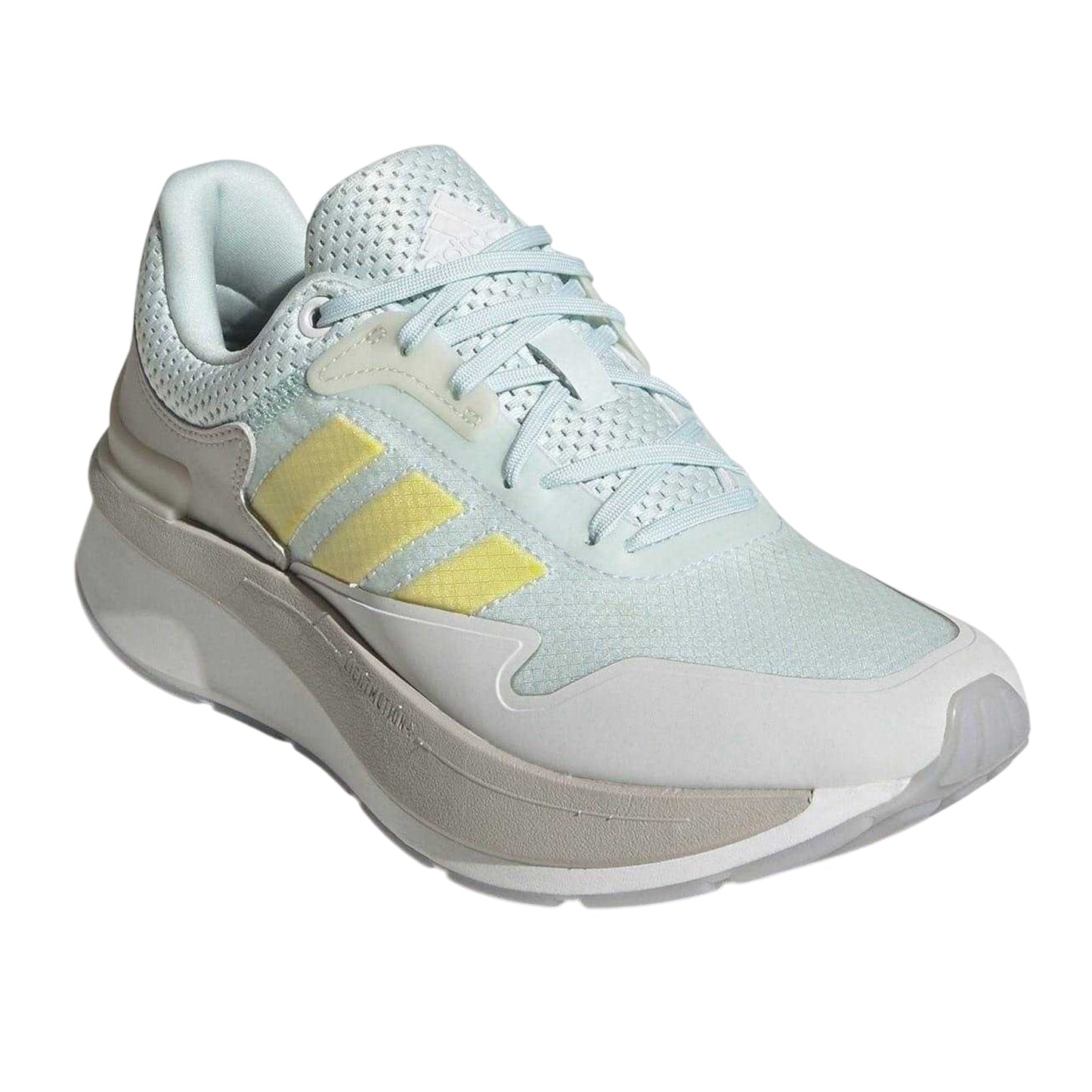 White-Blue - Pack Shot - Adidas Womens-Ladies Znchill Lightmotion 3 Stripes Trainers