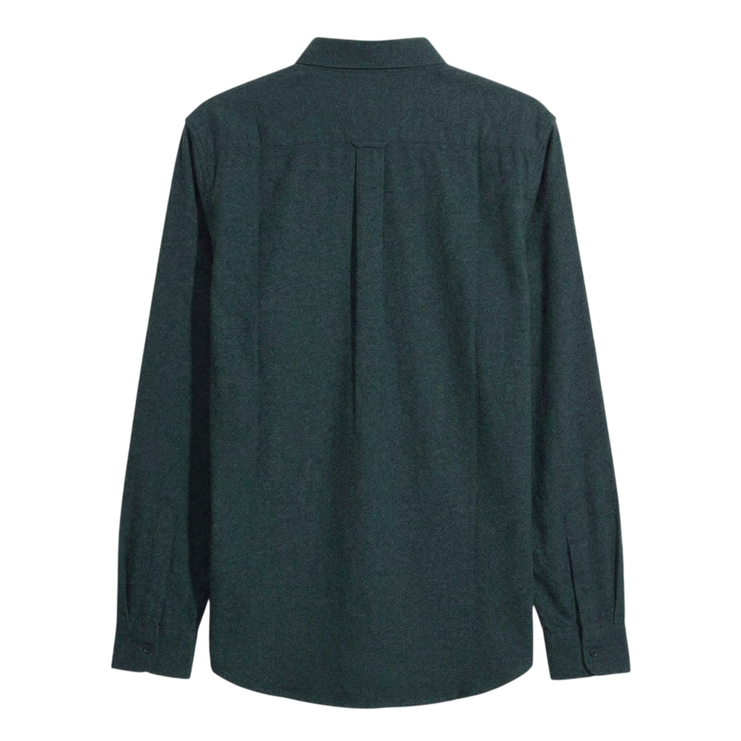 Dark Green - Back - Farah Mens Steen Organic Cotton Slim Shirt
