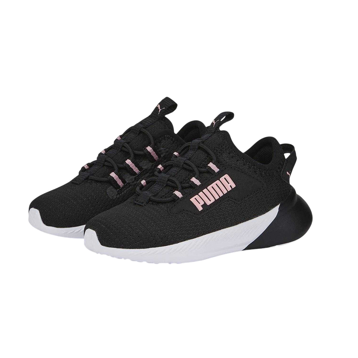 Black-Pink - Pack Shot - Puma Girls Retaliate 2 Logo Trainers